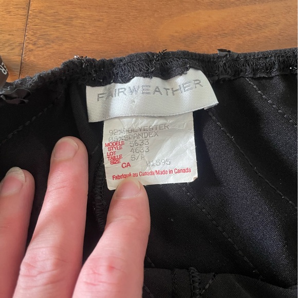 Vintage Fairweather Y2K Black One-Shoulder Halter Dress - Picture 4 of 4